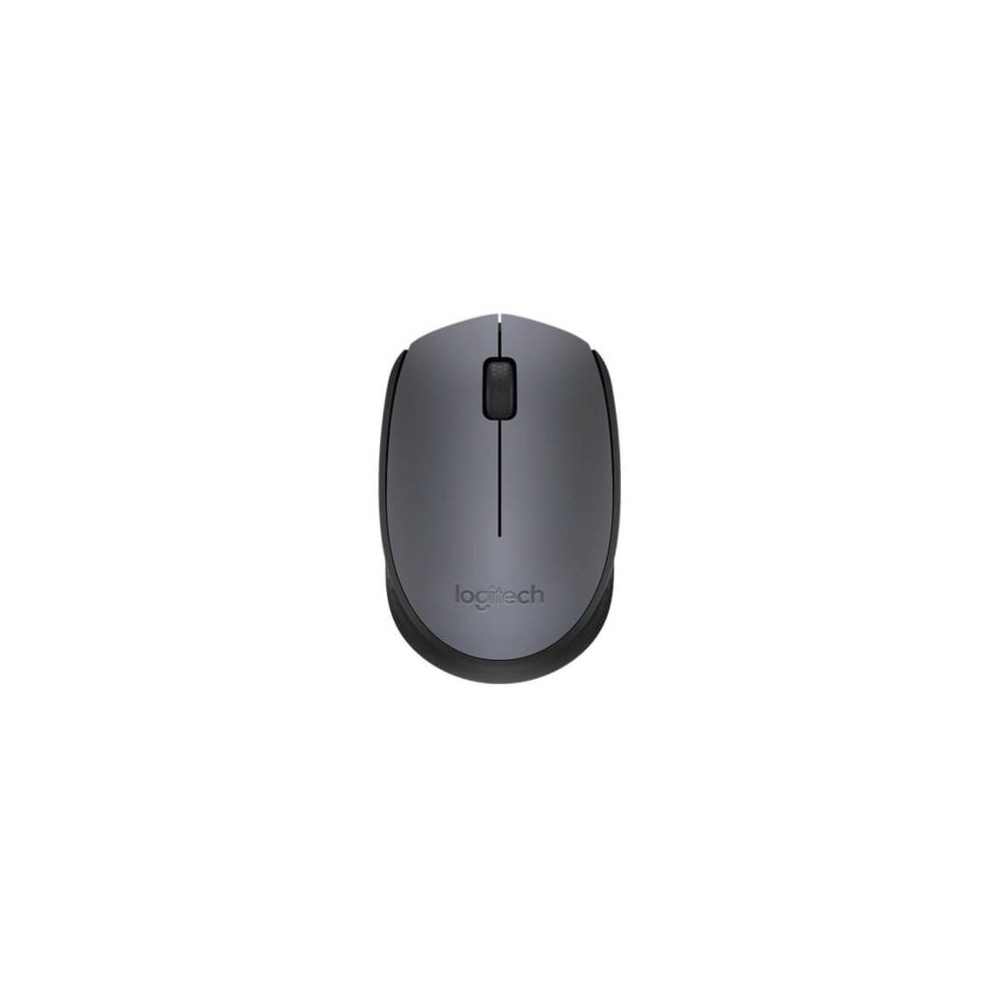 Mouse Logitech M170 Inalámbrico Plug and Play USB Color Negro-Gris [ 910-004940 ]