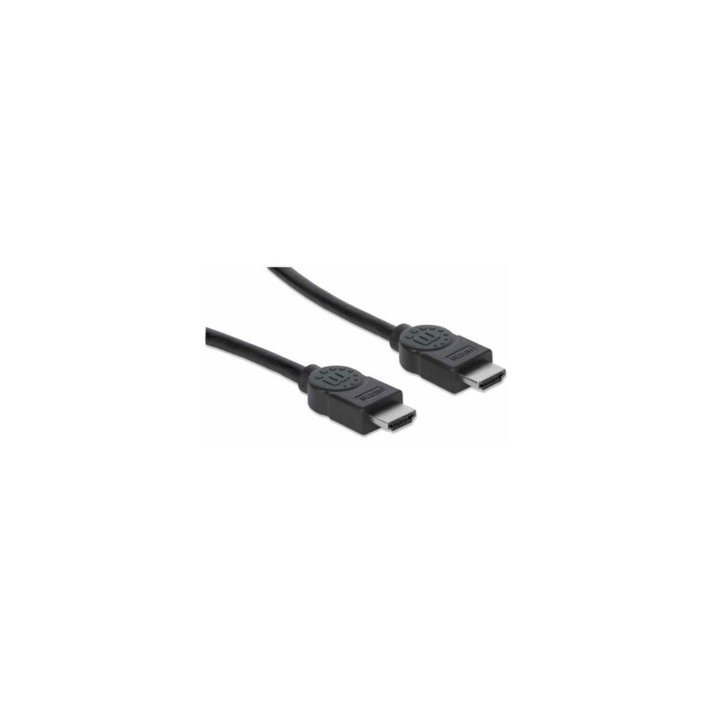 Cable Manhattan HDMI M-M Alta Velocidad con Canal Ethernet 10m Color Negro [ 323246 ]