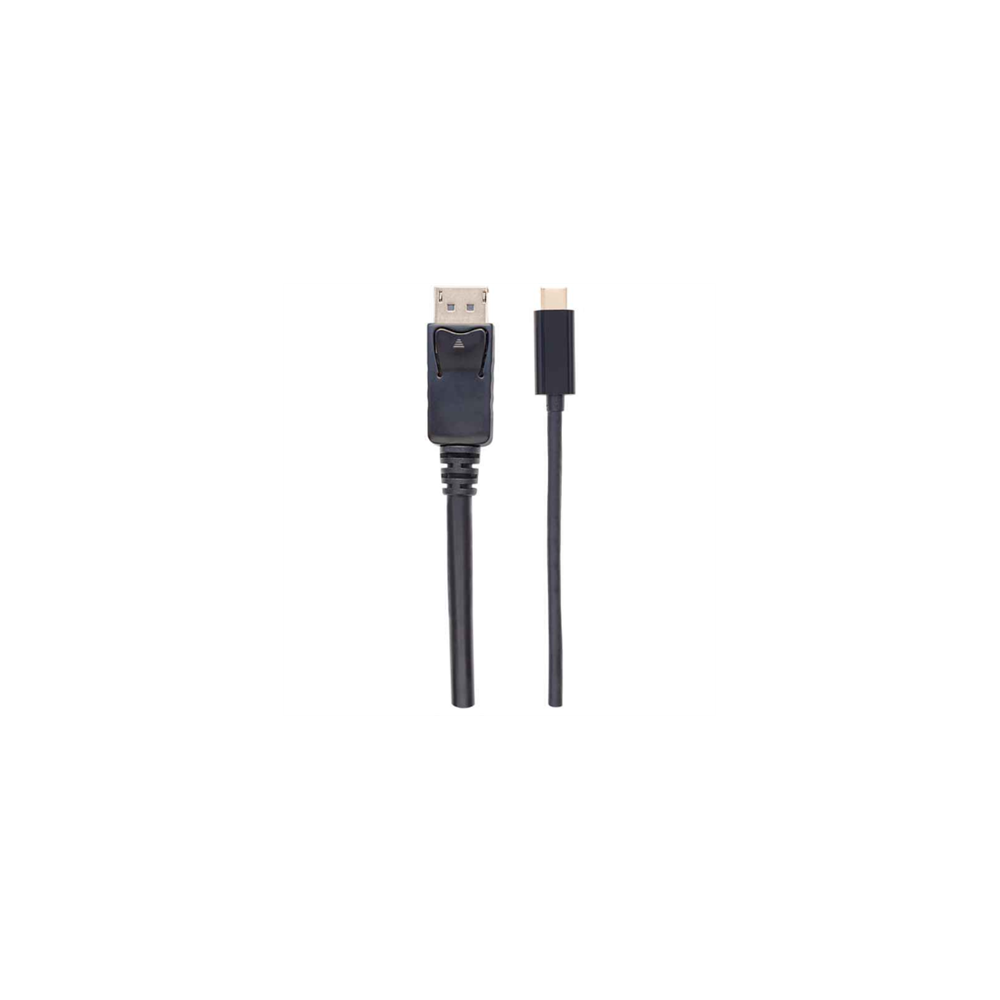 Cable Manhattan Adaptador USB-C a DisplayPort 4K a 60Hz 2m Color Negro [ 152464 ]