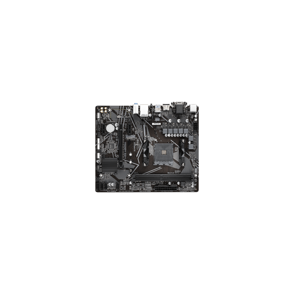 Tarjeta Madre Gigabyte AMD A520M AM4 Ryzen 5000/3000 2xDDR4 3200 64GB M.2 SATA-PCIe [ A520M-S2H ]