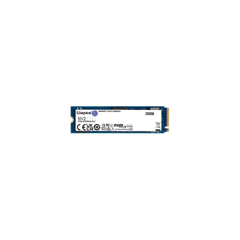 Unidad de Estado Sólido Kingston 250G NV2 PCIe 4.0 NVMe SSD [ SNV2S250G ]