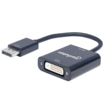 Adaptador Manhattan DisplayPort 1.2a M a DVI-D H Activo Color Negro [ 152228 ]