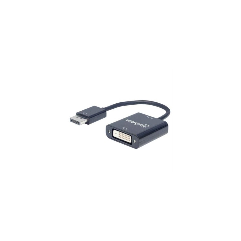 Adaptador Manhattan DisplayPort 1.2a M a DVI-D H Activo Color Negro [ 152228 ]