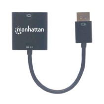 Adaptador Manhattan DisplayPort 1.2a M a DVI-D H Activo Color Negro [ 152228 ]