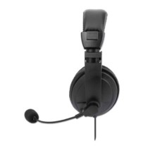 Audífonos Manhattan Estéreo USB Micrófono Ajustable Control Integrado Color Negro [ 179843 ]