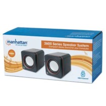 Sistema Altavoces Manhattan Serie 2600 USB Color Negro [ 161435 ]