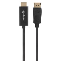 Cable Manhattan DisplayPort/HDMI M-M 1080p1.8m Color Negro [ 152679 ]