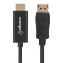 Cable Manhattan DisplayPort/HDMI M-M 1080p3m Color Negro [ 153188 ]