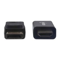 Cable Manhattan DisplayPort/HDMI M-M 1080p3m Color Negro [ 153188 ]