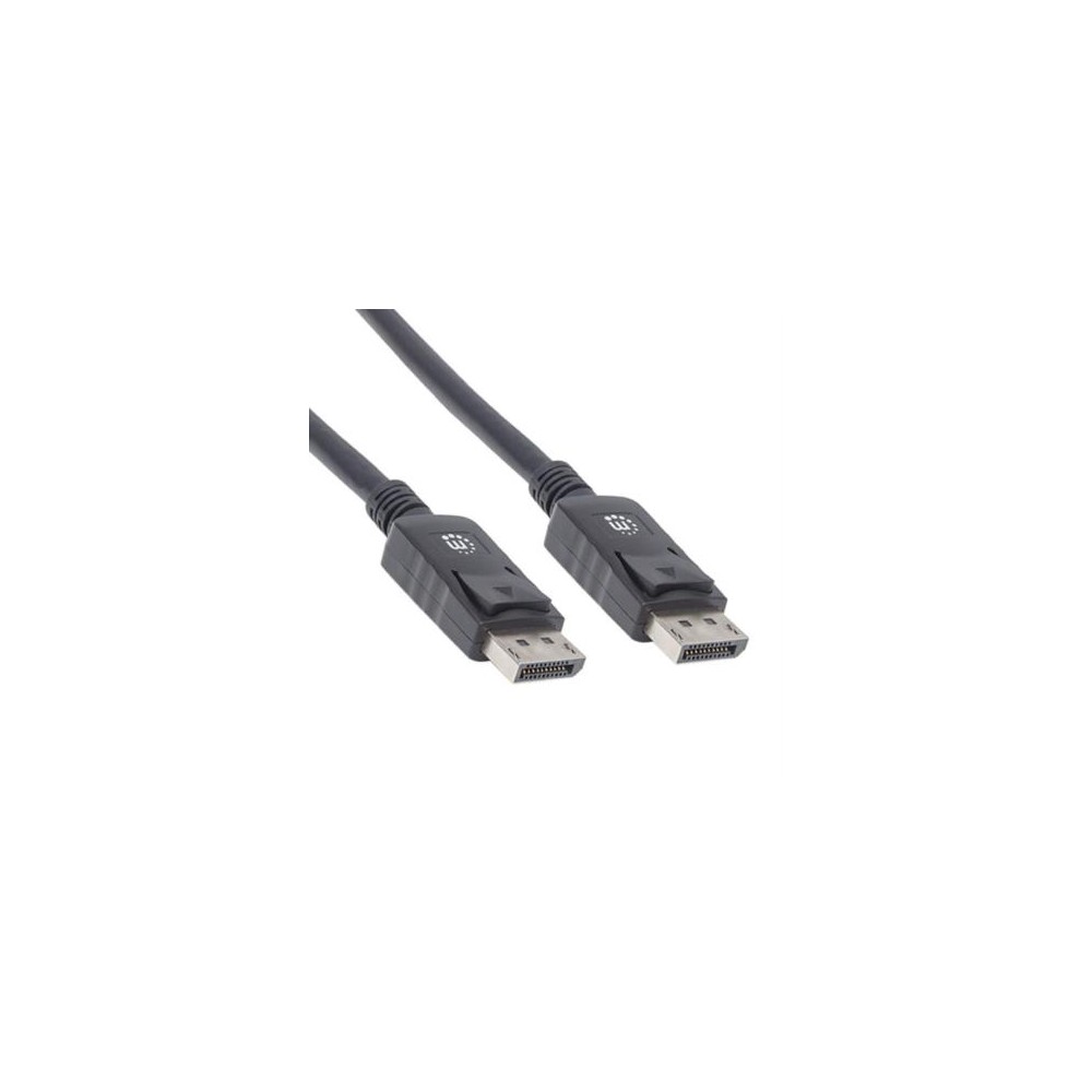 Cable Manhattan DisplayPort M-M Blindado 2m Color Negro [ 307116 ]