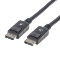 Cable Manhattan DisplayPort M-M Blindado 2m Color Negro [ 307116 ]