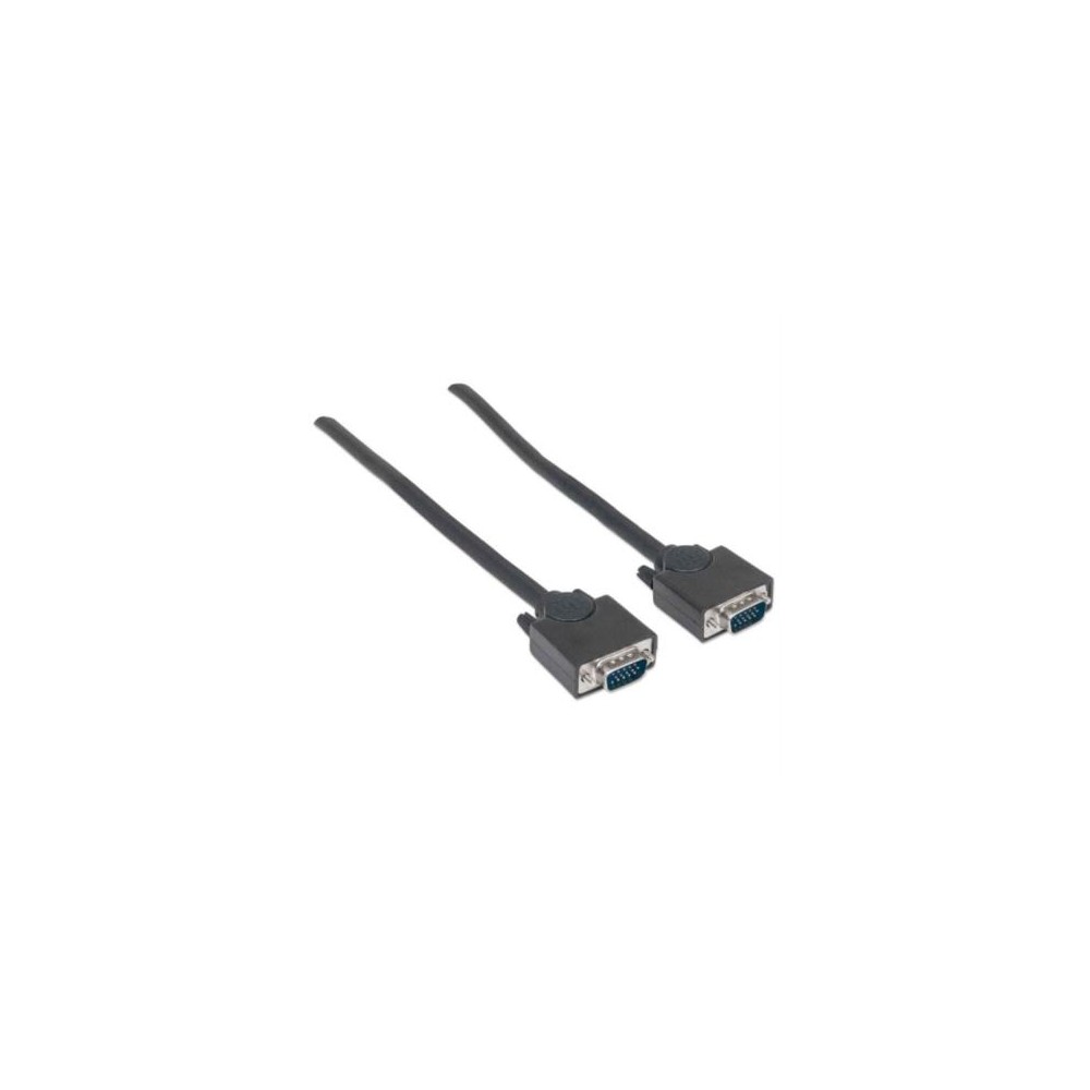 Cable Manhattan HD15 M-M para Monitor SVGA 4.5m Color Negro [ 312721 ]