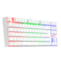 Teclado Mecánico Gamer Redragon Kumara White K552W-RGB Red Switch [ 8800-0083 ]