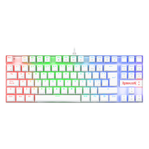 Teclado Mecánico Gamer Redragon Kumara White K552W-RGB Red Switch [ 8800-0083 ]