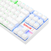 Teclado Mecánico Gamer Redragon Kumara White K552W-RGB Red Switch [ 8800-0083 ]