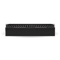 ORGANIZADOR DE CABLES BROBOTIX HORIZONTAL DE 2U, 19 PULGADAS,  NEGRO [ 830878 ][ AC-10450 ]