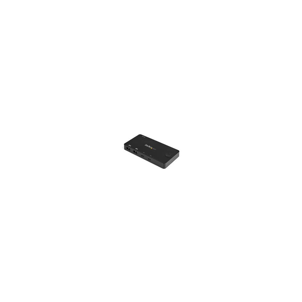 SWITCH KVM HDMI DE 2 PUERTOS USB-C/CABLES - COMPACTO - ALIMENTADO VIA USB - PARA MACBOOK IPAD PRO TH [ SV211HDUC ][ AC-11054 ]