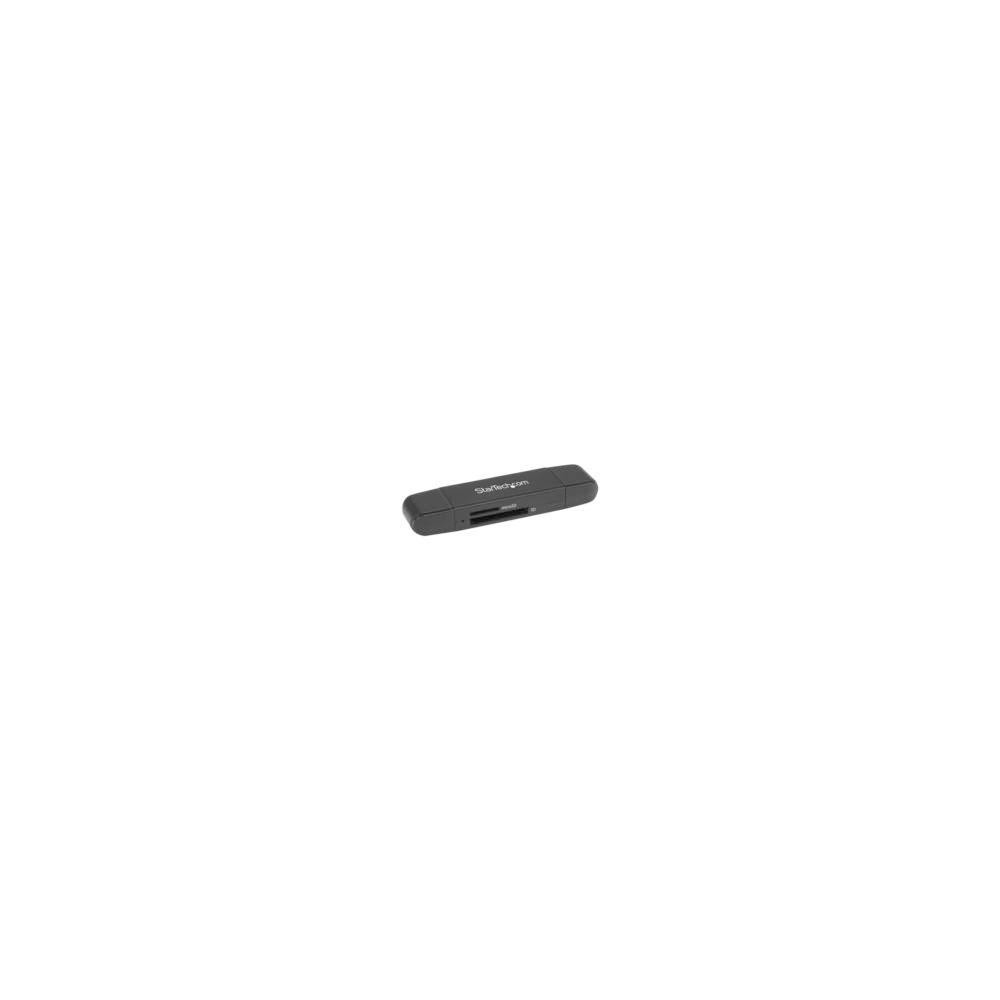 LECTOR GRABADOR USB 3.0 USB-C TIPO C Y USB-A DE TARJETAS DE MEMORIA FLASH SD MICRO SD ALIMENTADO POR [ SDMSDRWU3AC ][ AC-8827 ]