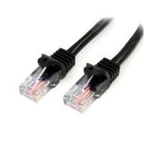 CABLE DE 10M NEGRO DE RED CAT5E ETHERNET RJ45 SIN ENGANCHES - LATIGUILLO SNAGLESS - STARTECH.COM MOD [ 45PAT10MBK ][ CB-1860 ]