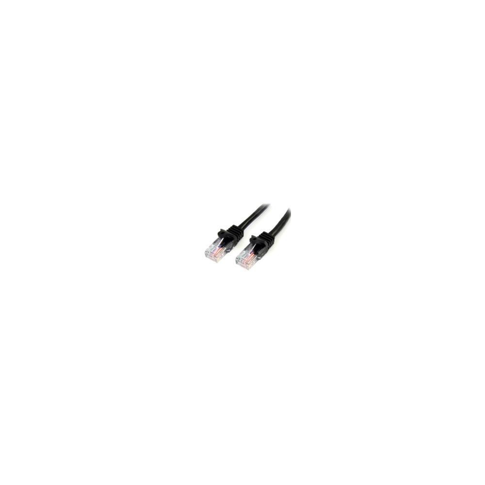 CABLE DE 10M NEGRO DE RED CAT5E ETHERNET RJ45 SIN ENGANCHES - LATIGUILLO SNAGLESS - STARTECH.COM MOD [ 45PAT10MBK ][ CB-1860 ]