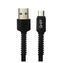 CABLE MICRO USB GHIA NYLON 1M COLOR NEGRO [ GAC-197N ][ CB-2068 ]