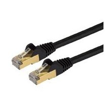 CABLE DE 2M CAT6A ETHERNET NEGRO - CABLE DE RED 10GB CAT6A SNAGLESS BLINDADO RJ45 POE DE 100W - 10GB [ C6ASPAT5BK ][ CB-2697 ]