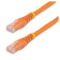 CABLE DE RED 4.5M CATEGORIA CAT6 UTP RJ45 GIGABIT ETHERNET ETL - PATCH MOLDEADO - NARANJA - STARTECH [ C6PATCH15OR ][ CB-2700 ]