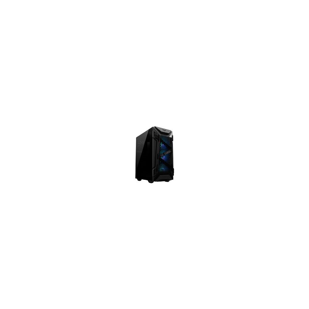 GABINETE ASUS TUF GAMING GT301/NEGRO/MEDIA TORRE/ATX/CRISTAL TEMPLADO/RGB/GAMER [ GT301BLKARGB-FAN ][ CS-771 ]