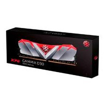 MEMORIA ADATA UDIMM DDR4 8GB PC4-25600 3200MHZ CL16 1.2V XPG GAMMIX D30 ROJO CON DISIPADOR PC/GAMER/ [ AX4U32008G16A-SR30 ][ RAM-3611 ]