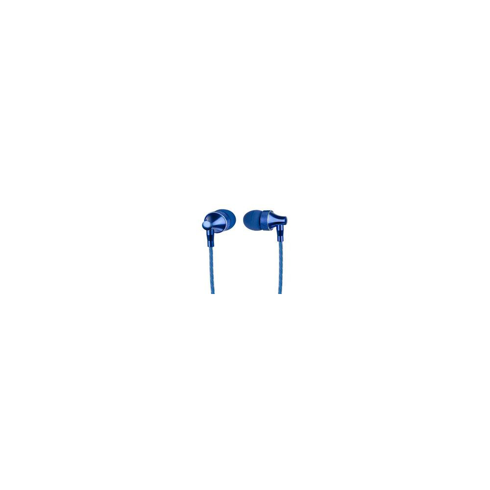 AUDÍFONOS IN-EAR CON MICRÓFONO PERFECT CHOICE STRETTO AZUL [ -PC-116615 ][ SPK-1833 ]