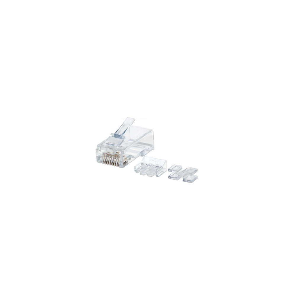 PLUG RJ45 CAT6A SOLIDO UTP BOTE 80 PZAS ORO 50-MICRAS PRO (790550)