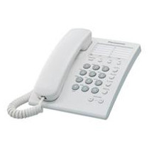TELEFONO PANASONIC KX-TS550MEW ALAMBRICO BASICO UNILINEA CON MARCADOR RAPIDO DE 10 NUMEROS CONTROL D [ KX-TS550MEW ][ TEL-16 ]