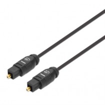 Cable Manhattan Audio Digital Óptico Toslink M-M 1m Color Negro [ 356060 ]