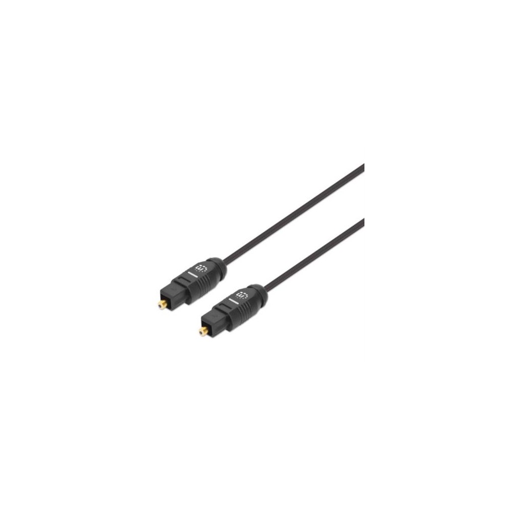 Cable Manhattan Audio Digital Óptico Toslink M-M 1m Color Negro [ 356060 ]