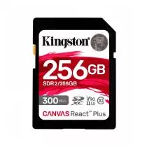 MEMORIA FLASH SD KINGSTON SDXC CANVAS REACT PLUS 256 GB 300R UHS-II V90(SDR/256GB) [ SDR2256GB ][ RAM-4008 ]