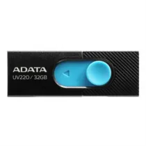 Memoria USB Adata UV220 32 GB 2.0 Color Negro-Azul [ AUV220-32G-RBKBL ]