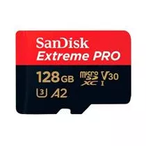 MEMORIA SANDISK MICRO SDXC 128GB EXTREME PRO 200MB/S 4K CLASE 10 A2 V30 C/ADAPTADOR (SDSQXCD-128G-GN [ SDSQXCD-128G-GN6MA ][ RAM-3859 ]