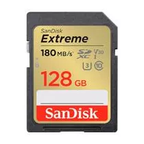 MEMORIA SANDISK SDXC 128GB EXTREME 180MB/S 4K CLASE 10 U3 V30 (SDSDXVA-128G-GNCIN) [ SDSDXVA-128G-GNCIN ][ RAM-4077 ]