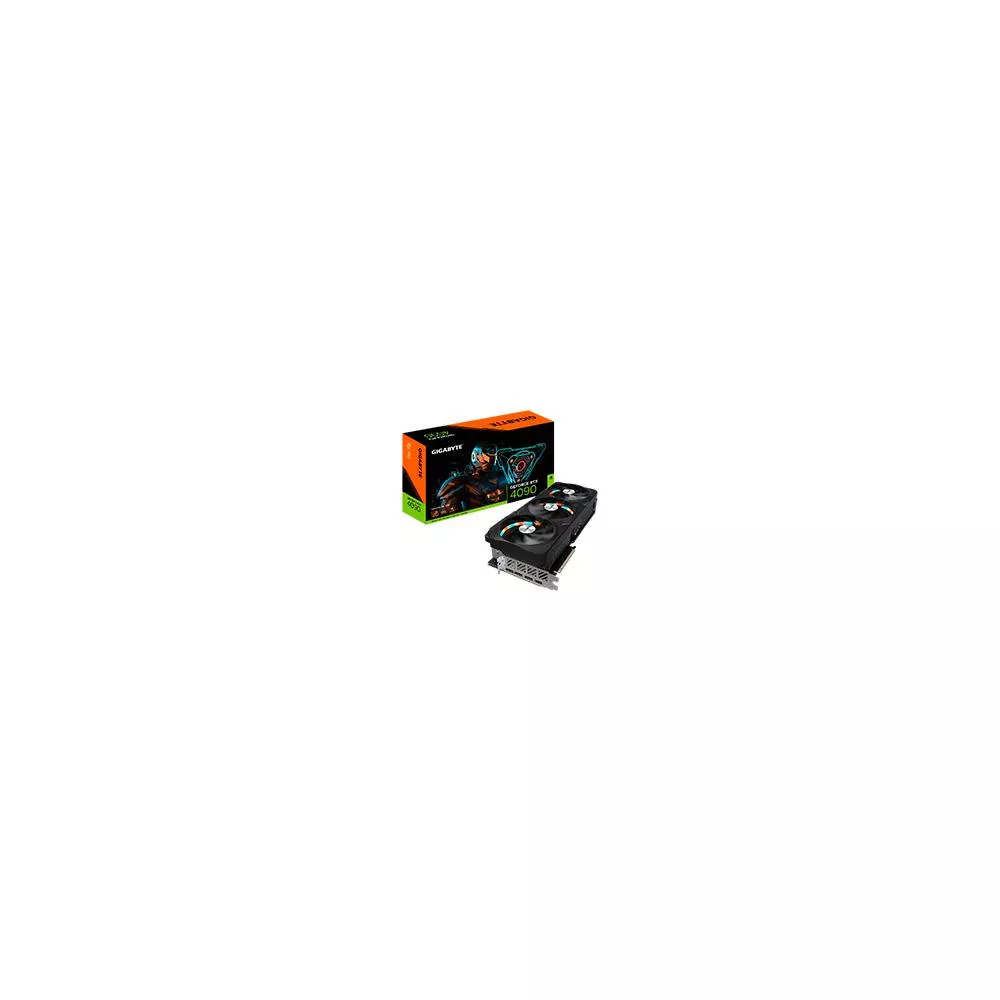 TARJETA DE VIDEO GIGABYTE NVIDIA RTX4090 PCIE X16 4.0/24GB/GDDR6X/384BIT/ESTANDAR/GAMA ALTA/GAMER [ GV-N4090GAMING-OC-24GD ][ VC-1107 ]
