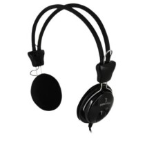 Audífonos Perfect Choice On-Ear Estéreo C/Micrófono 3.5mm Color Negro [ PC-110323 ]