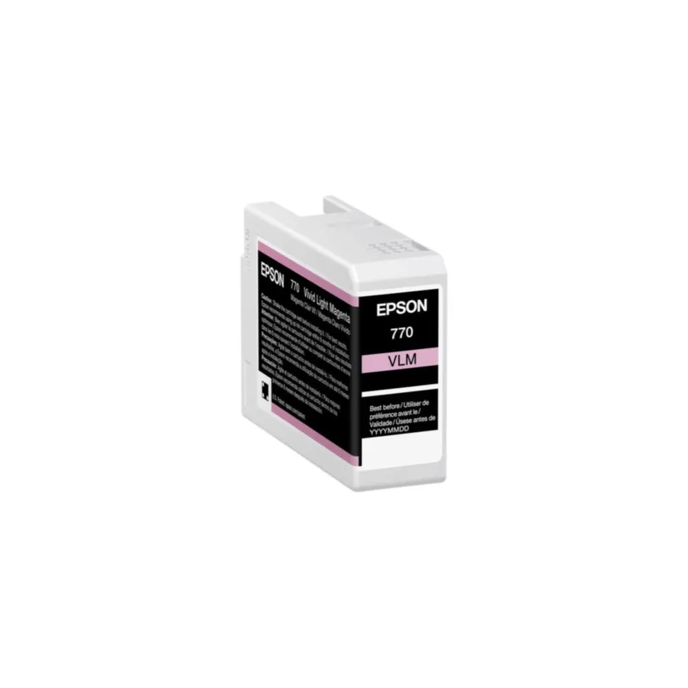 Tinta Epson UltraChrome PRO10 T770 25ml Color Magenta Claro [ T770620 ]