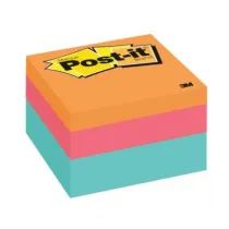 Notas Adhesivas 3M Post-It 2018 3x3 Cubo Color Pastel 400 Hojas [ 2018-LA ]