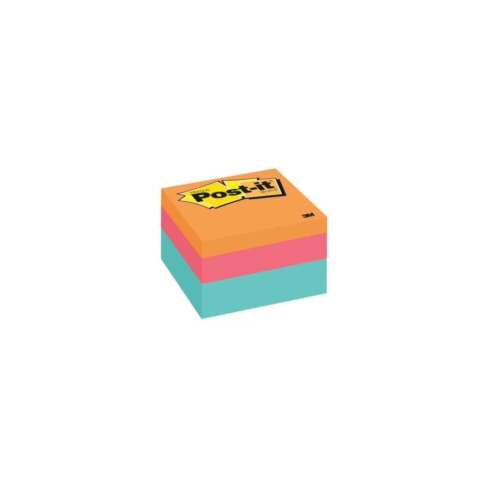 Notas Adhesivas 3M Post-It 2018 3x3 Cubo Color Pastel 400 Hojas [ 2018-LA ]