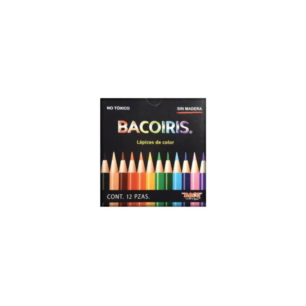 Colores Baco Bacoiris Cortos Caja C/12 Pzas [ LP002 ]