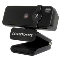 Cámara Web Perfect Choice FHD 1920x1080 Enfoque Automático USB 2 Micrófonos Internos Color Negro [ PC-320500 ]