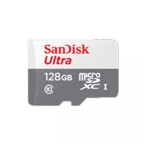 MEMORIA SANDISK MICRO SDXC 128GB ULTRA 100MB/S CLASE 10 C/ADAPTADOR SDSQUNR-128G-GN3MA [ SDSQUNR-128G-GN3MA ][ RAM-3745 ]