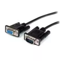 CABLE DE 1M DE EXTENSION DIRECTO STRAIGHT THROUGH SERIAL RS232 VIDEO PANTALLA EGA DB9 MACHO A HEMBRA [ MXT1001MBK ][ CB-1852 ]