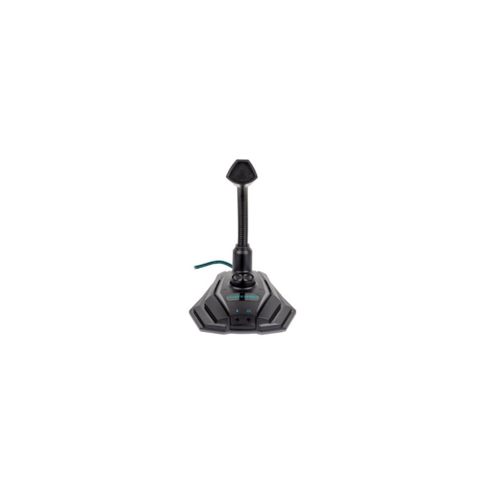Micrófono Gaming Vortred Handler Iluminación LED RGB USB Entrada 3.5mm Color Negro [ V-930419 ]