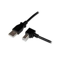 CABLE ADAPTADOR USB DE 2M PARA IMPRESORA ACODADO - 1X USB A MACHO - 1X USB B MACHO EN ANGULO DERECHO [ USBAB2MR ][ CB-2436 ]