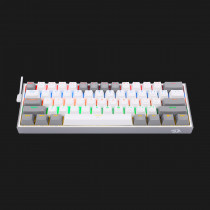 Teclado mecánico 60% Fizz Rainbow K617 - White/Gray [ 8800-0177 ]